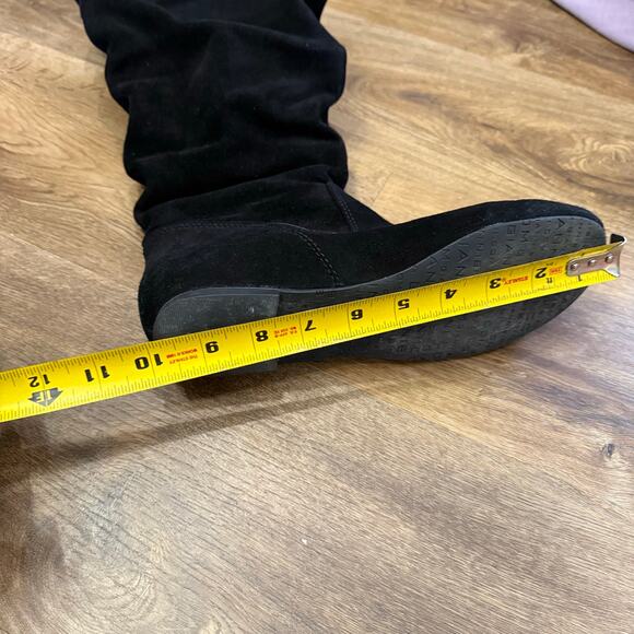 Gianni Bini Knee High Slouch Boots Women's Black Suede Size 8? Worn Very Little - Picture 6 of 8